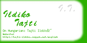 ildiko tajti business card